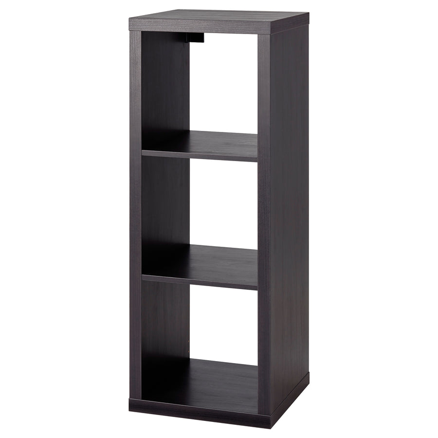 KALLAX shelving unit, black-brown, 42x112 cm