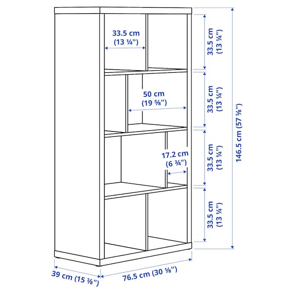 Ikea KALLAX - Shelving unit, dark green, 147x77 cm