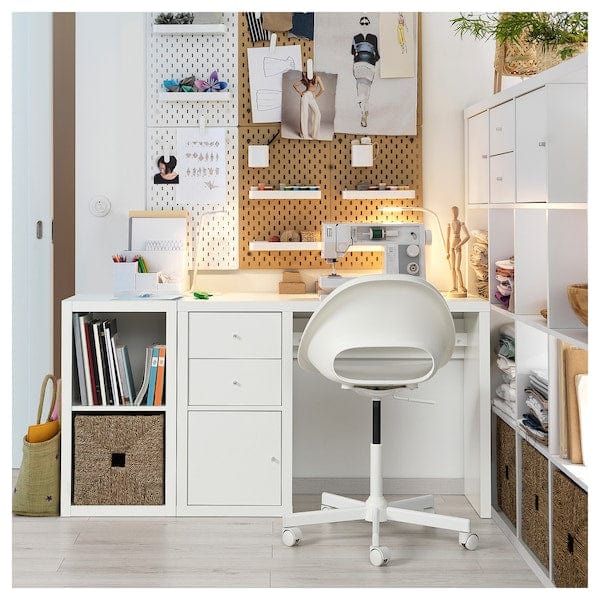 Ikea KALLAX - Desk, white, 111x39 cm