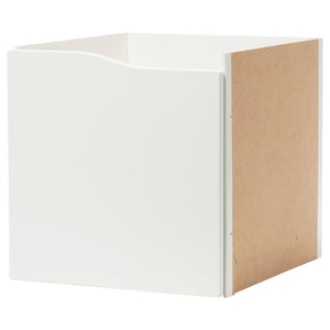 KALLAX insert with door, wave shaped/white, 33x33x37 cm