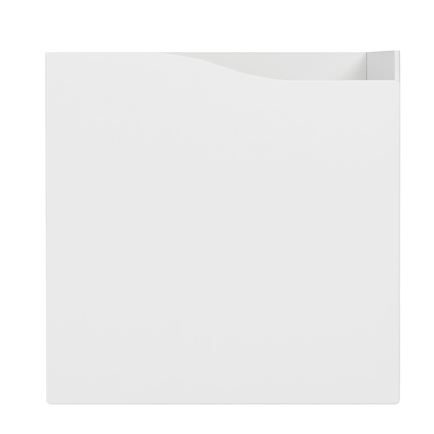 KALLAX insert with door, wave shaped/white, 33x33x37 cm