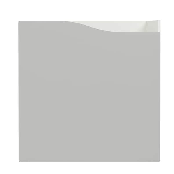 Ikea KALLAX - Insert with door, wave shaped/grey, 33x33 cm
