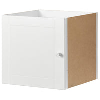 KALLAX insert with door, groove milled/white, 33x33 cm