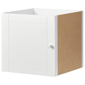 KALLAX insert with door, groove milled/white, 33x33 cm
