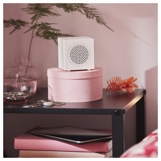 KALLSUP portable Bluetooth speaker, white, 7x7.4x7 cm