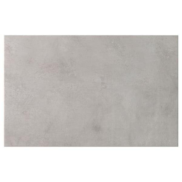 KALLVIKEN door/drawer front, light grey concrete effect, 60x38 cm