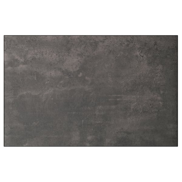 KALLVIKEN door/drawer front, dark grey concrete effect, 60x38 cm