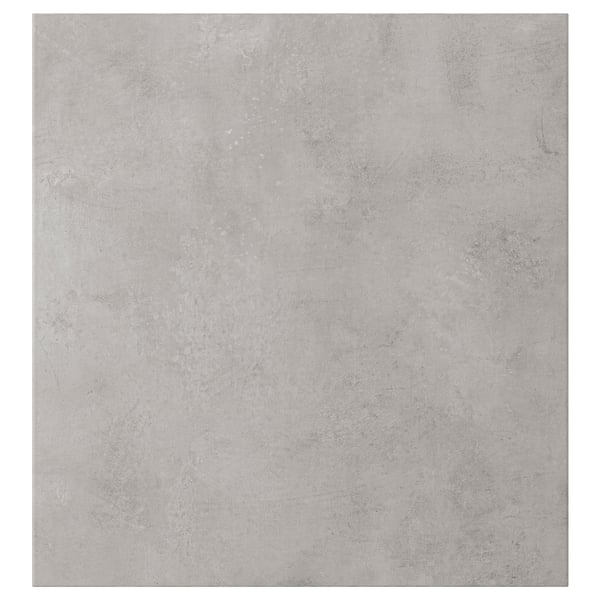 KALLVIKEN door, light grey concrete effect, 60x64 cm