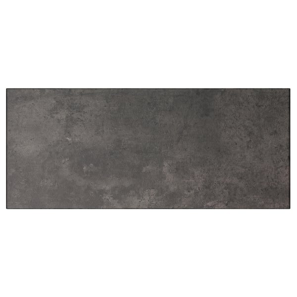 KALLVIKEN drawer front, dark grey concrete effect, 60x26 cm