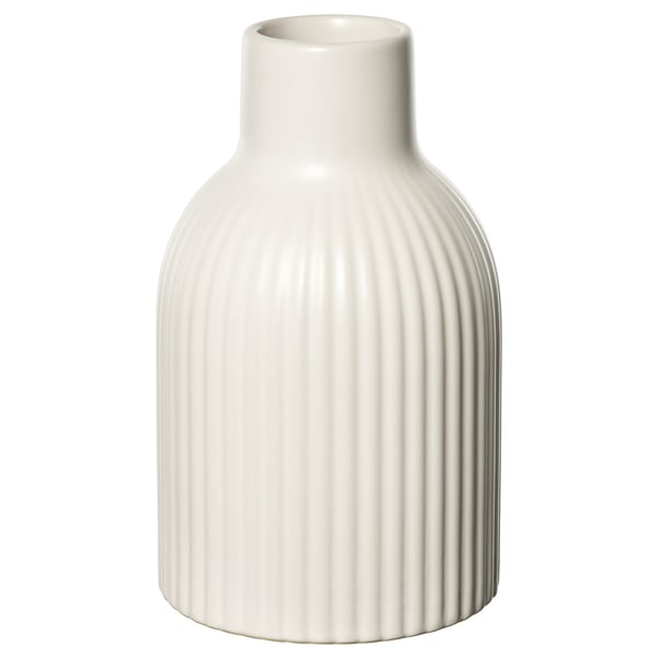 KAPKASTANJ vase, off-white, 15 cm