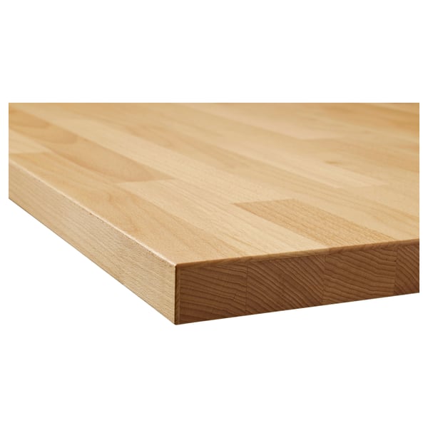 KARLBY worktop, beech/veneer, 246x3.8 cm