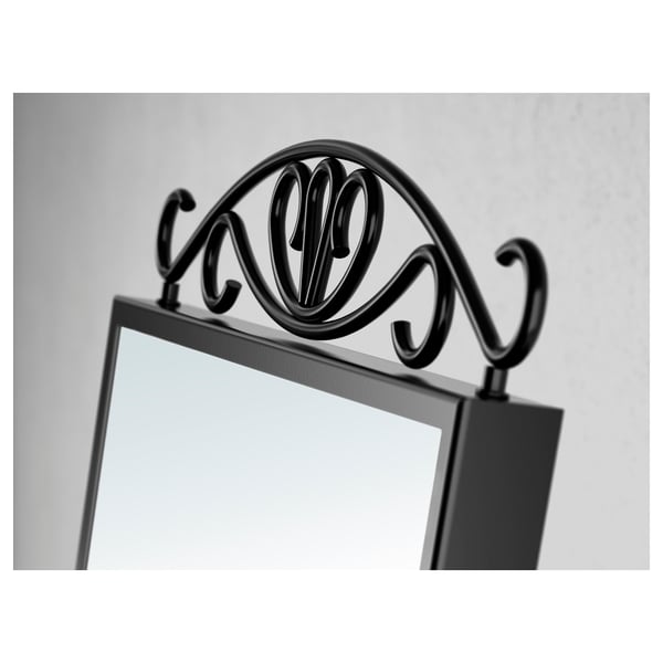 KARMSUND table mirror, black, 27x43 cm