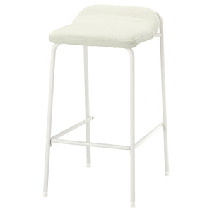 KESNACKEN bar stool, counter height white/Axvall off-white, 43.0x77x50 cm