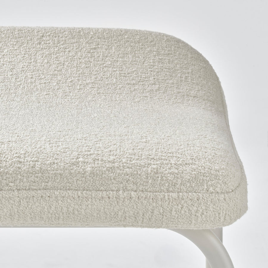 KESNACKEN bar stool, counter height white/Axvall off-white, 43.0x77x50 cm