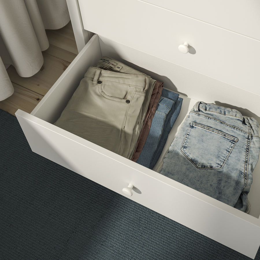 KILBERGET chest of 3 drawers, white, 86x78 cm