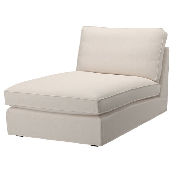 KIVIK chaise longue, Tresund light beige, 90x83x163 cm
