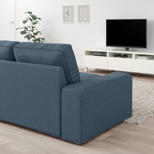 KIVIK 2-seat sofa, Gunnared blue, 140x83x95 cm