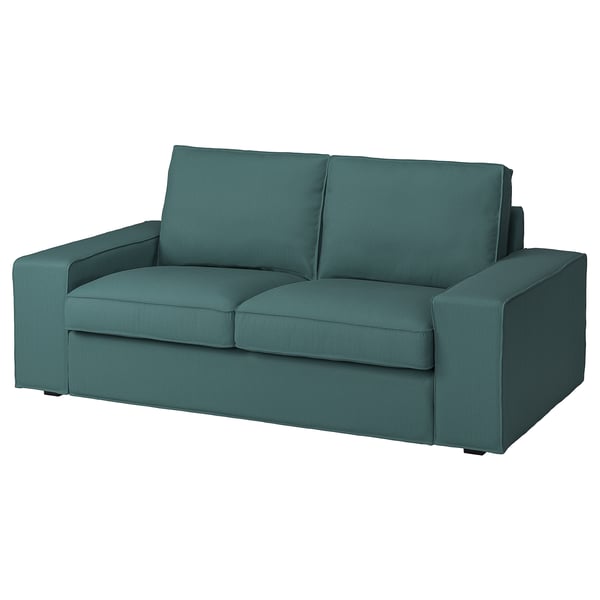 KIVIK 2-seat sofa, Kelinge grey-turquoise, 140x83x95 cm