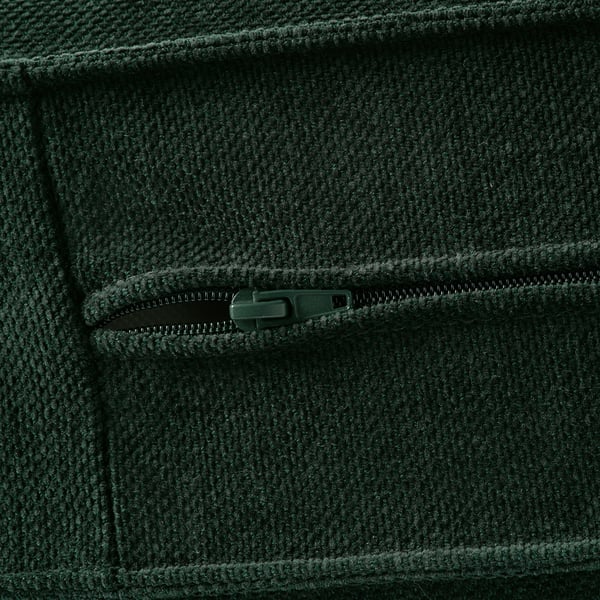 KIVIK 3-seat sofa with chaise longue, Tallmyra dark green, 280x83x163 cm