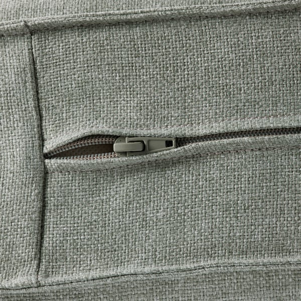 KIVIK 4-seat sofa with chaise longue, Gunnared light green, 318x83x163 cm