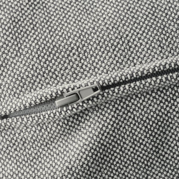 KIVIK 4-seat sofa with chaise longue, Tallmyra white/black, 318x83x163 cm