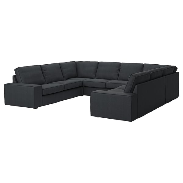 KIVIK u-shaped sofa, 6 seat, Tresund anthracite, 328x83x257 cm