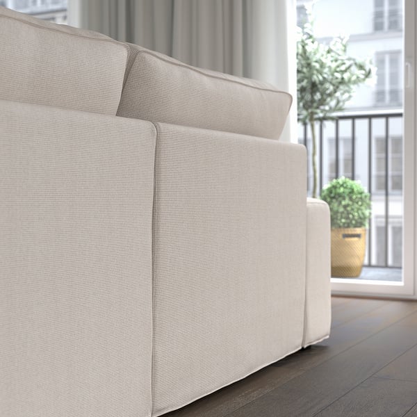 KIVIK u-shaped sofa, 6 seat, Tresund light beige, 328x83x257 cm