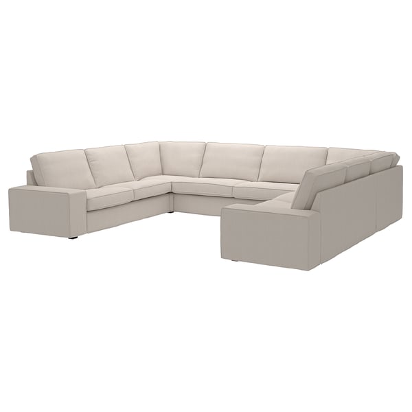 KIVIK u-shaped sofa, 7-seat, Tresund light beige, 368x83x257 cm