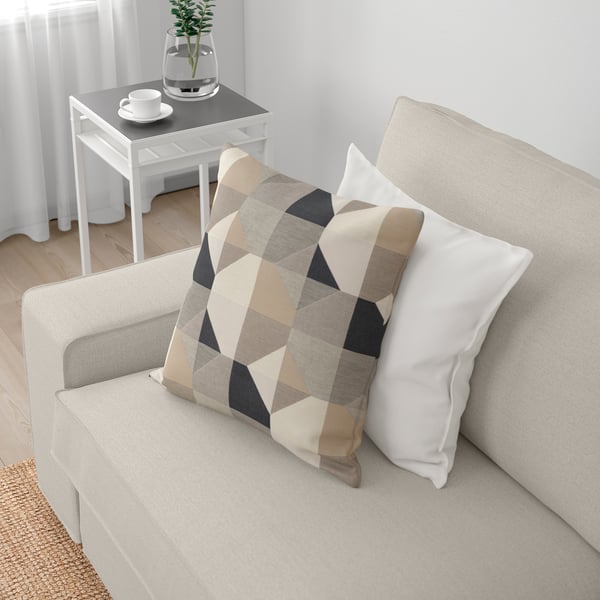 KIVIK corner sofa, 5-seat w chaise longue, Gunnared beige, 24x83x95 cm