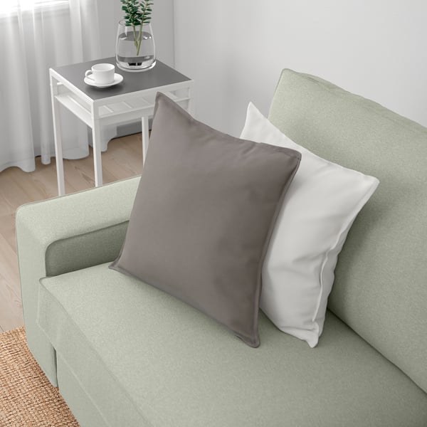 KIVIK corner sofa, 5-seat w chaise longue, Gunnared light green, 24x83x95 cm