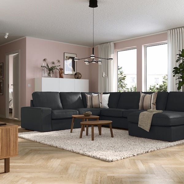 Ikea KIVIK - 5 seater corner sofa/chaise-longue, Tresund anthracite ,