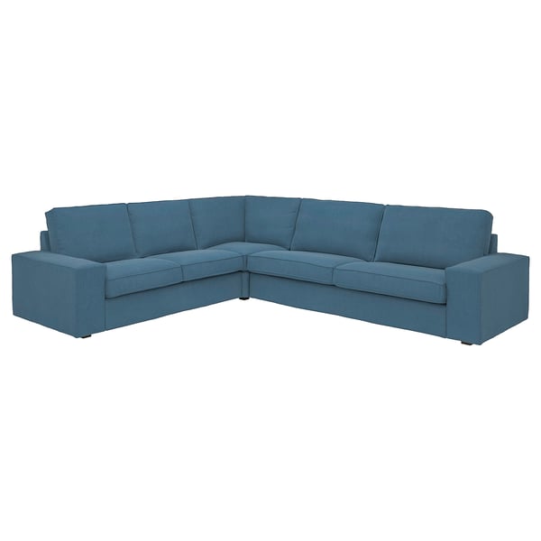 KIVIK corner sofa, 5-seat, Tallmyra blue, 24x83x95 cm
