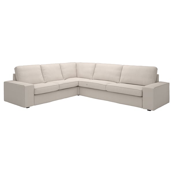 KIVIK corner sofa, 5-seat, Tresund light beige, 24x83x95 cm
