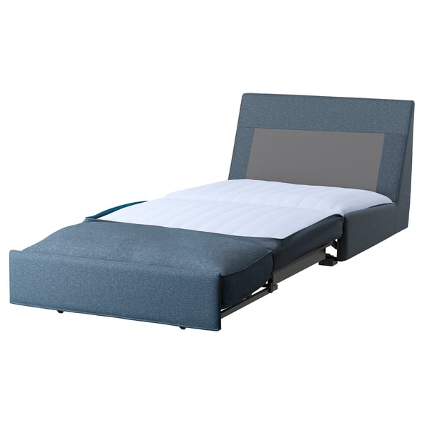 KIVIK 1-seat sofa-bed, Gunnared blue, 197x90 cm