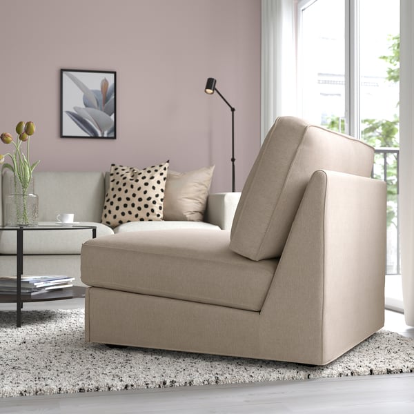 KIVIK 1-seat sofa-bed, Tallmyra beige, 197x90 cm