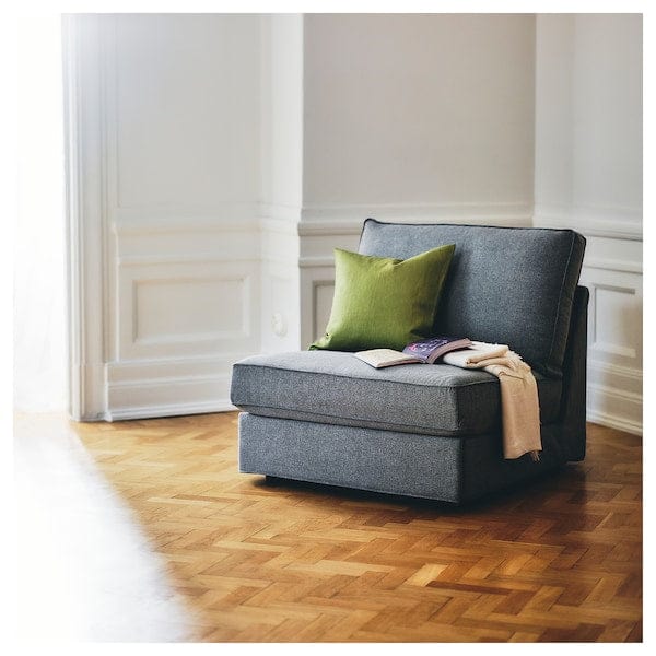 Ikea KIVIK - 1-seater sofa bed, Tibbleby beige/grey ,