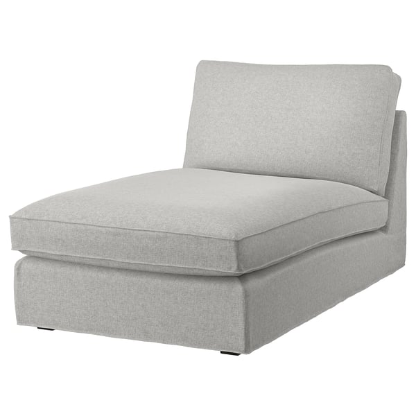 KIVIK cover for chaise longue, Tallmyra white/black