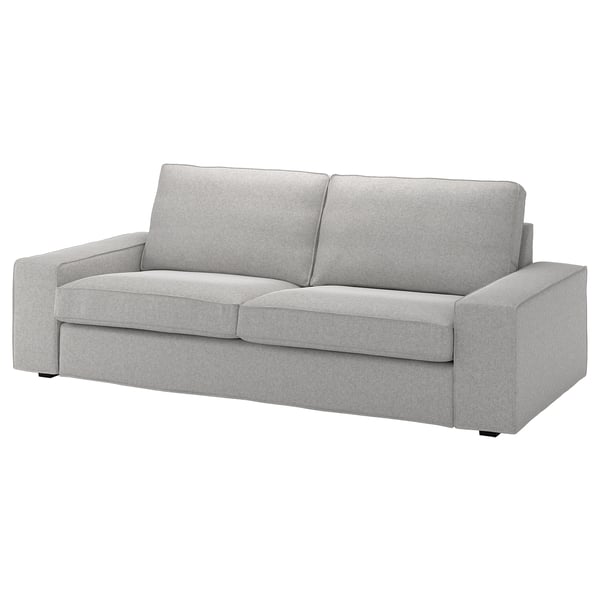 KIVIK cover for 3-seat sofa, Tallmyra white/black