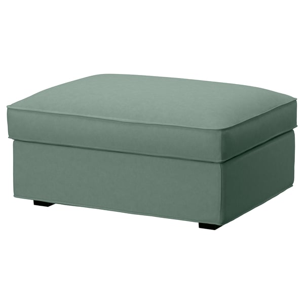 KIVIK cover for footstool with storage, Tallmyra light green