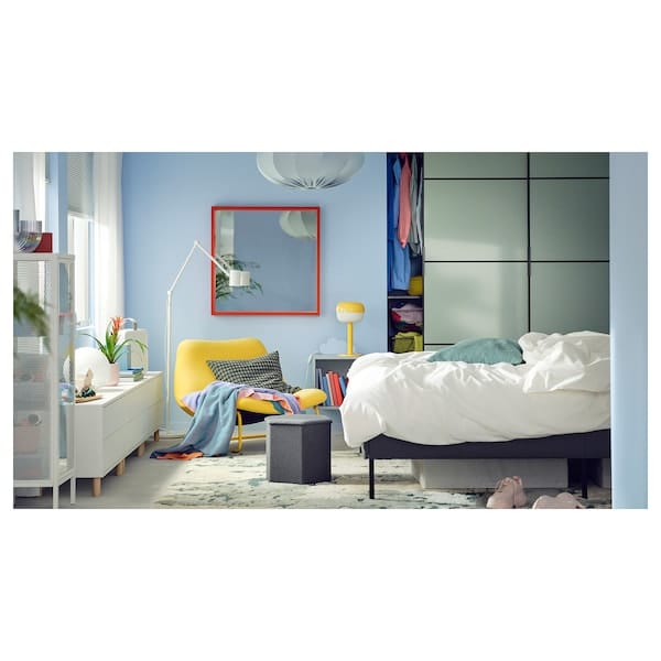 Ikea KJUGE - Ottoman with storage, Knisa dark grey