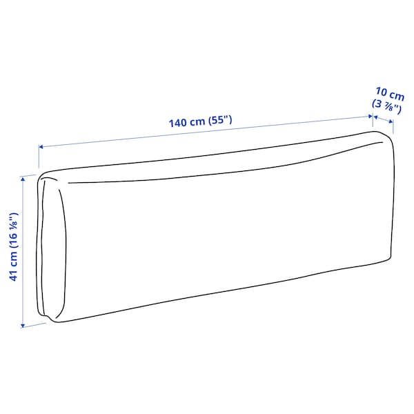 Ikea KLAGSHAMN Back cushion, Skiftebo blue ,