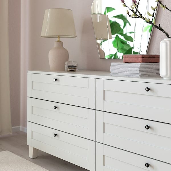 Ikea KLINGSTORP - Knob, black/chrome-plated, 23 mm