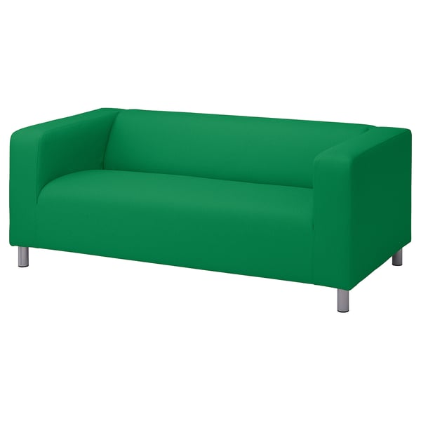 KLIPPAN cover for 2-seat sofa, Vissle green