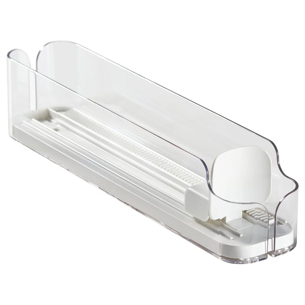 KLIPPKAKTUS drink holder for fridge, transparent, 30x6 cm