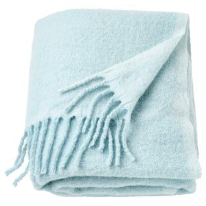 KLIPPOXEL throw, light blue, 130x170 cm