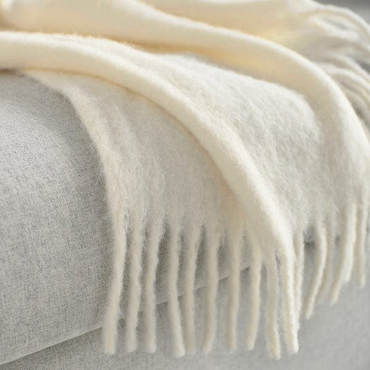 Ikea KLIPPOXEL - Throw, off-white, 130x170 cm