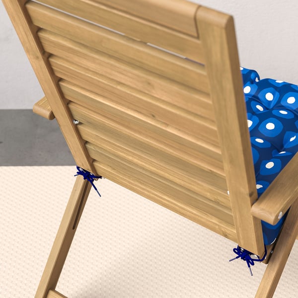 KLÖSAN chair cushion, outdoor, dark blue, 45x116 cm