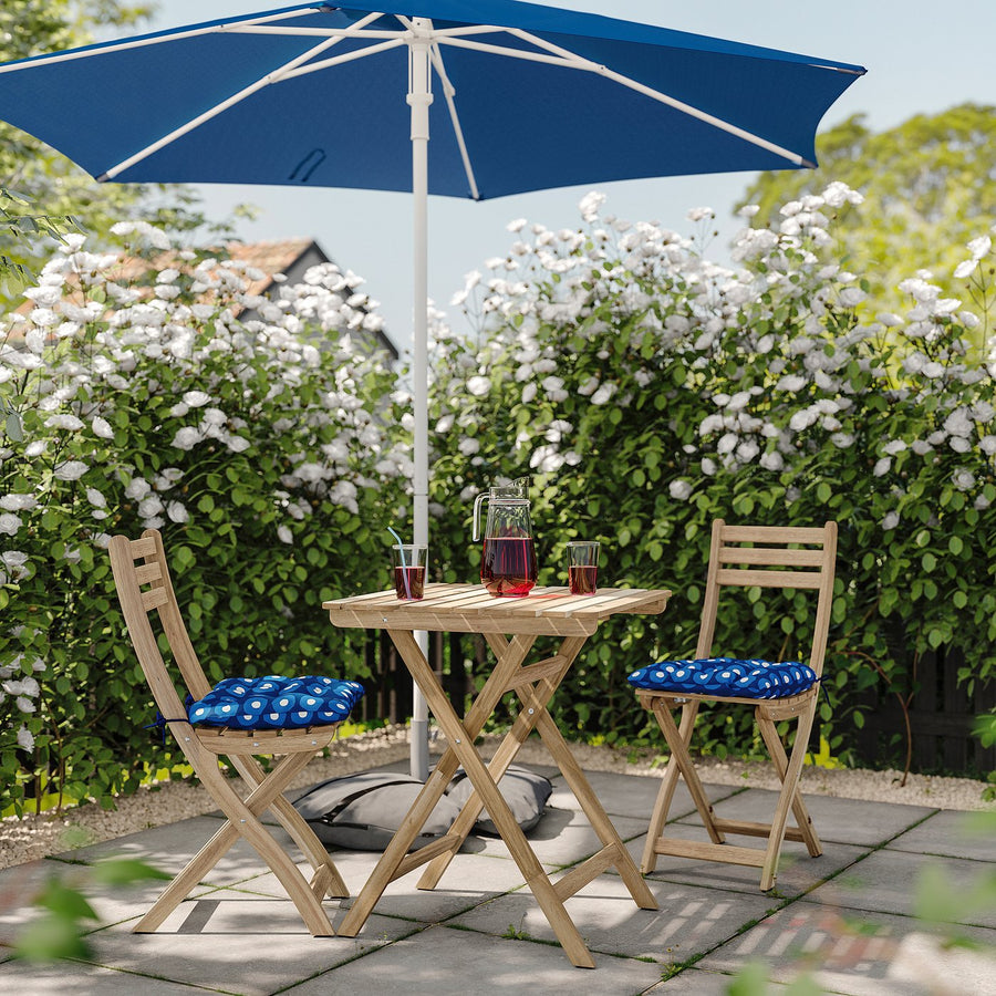 KLÖSAN chair cushion, outdoor, dark blue, 36 cm