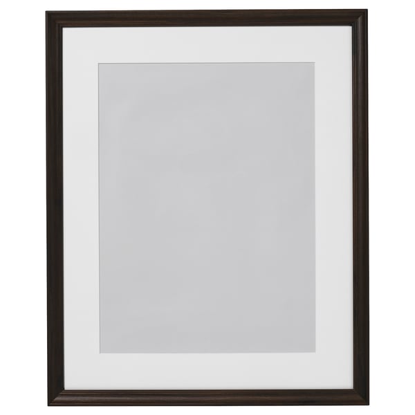 KLOTKÖRSBÄR frame, oak effect/dark brown, 40x50 cm