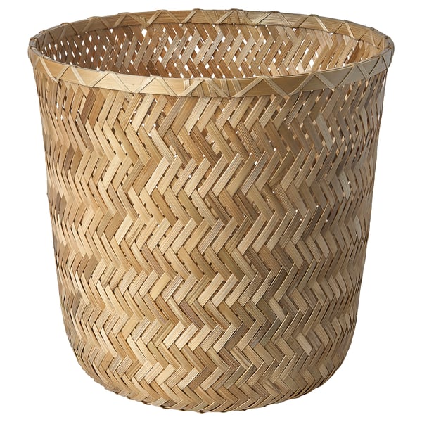 KLYNNON plant pot, handmade bamboo, 24 cm